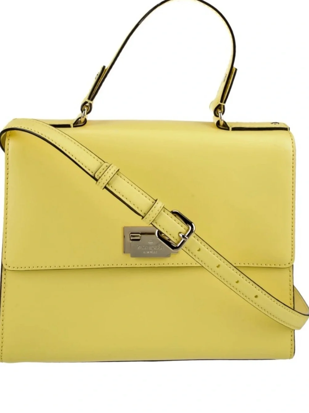kate spade Doris Lemon Yellow Structured Top-Handle Satchel
